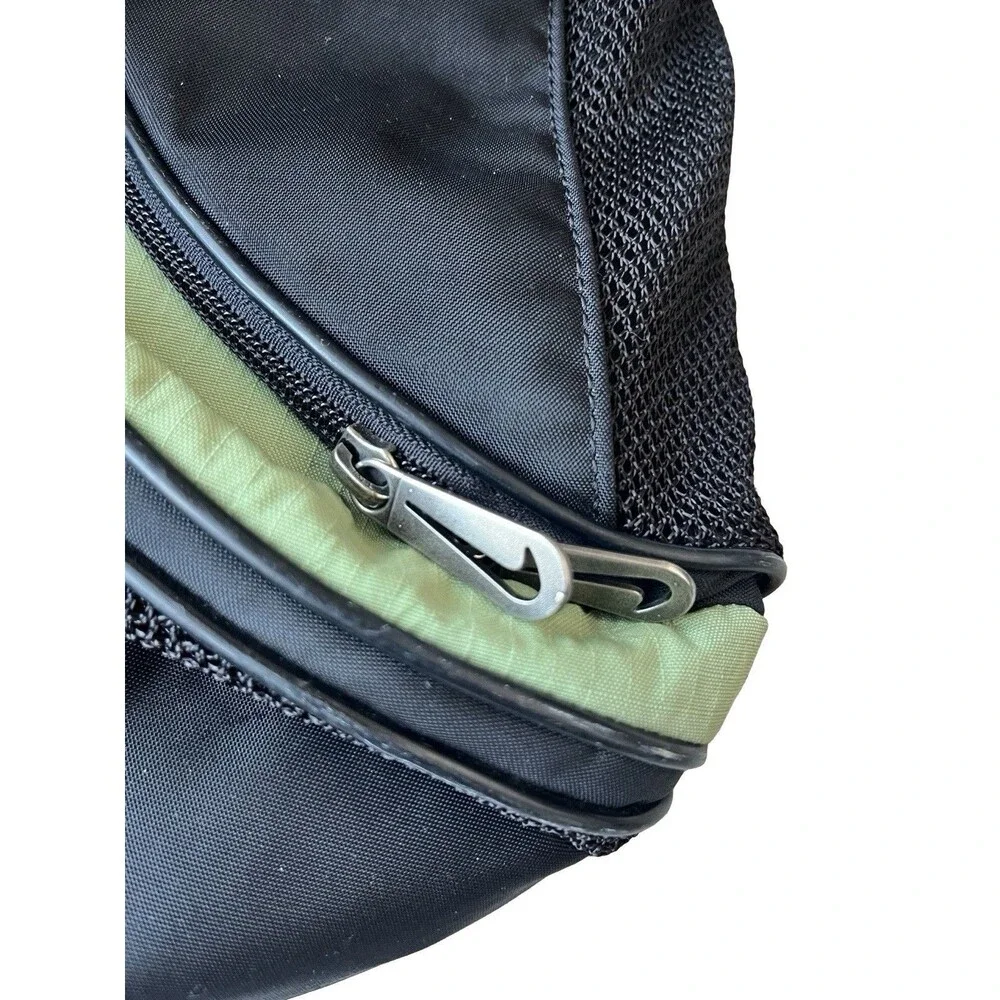 Nike‎ Duffel Gym Bag Black Volt Green Sports Training Travel Shoulder Bag Medium